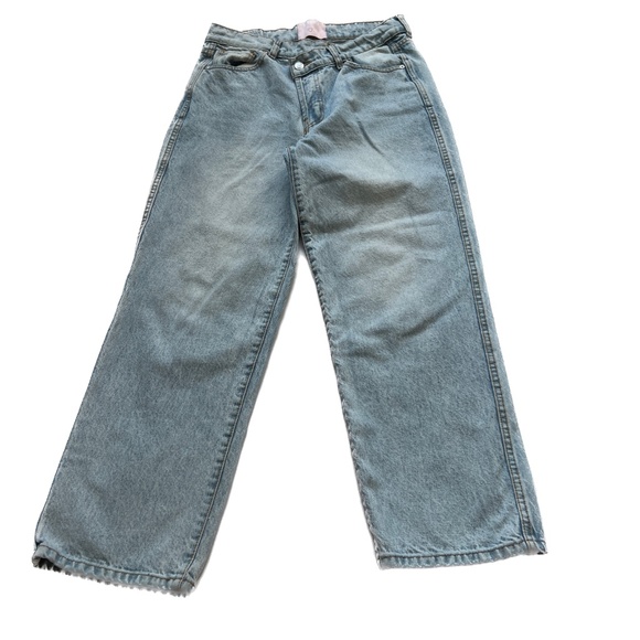 Revice Jeans Cross Over High Rise Button Fly 100% Cotton Size 30 Light Wash - Picture 1 of 7
